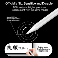 Nouveau stylet métallique compatible avec la charge magnétique Type-C pour tablettes iPad, avec rejet de la paume et détection d'angle d'inclinaison