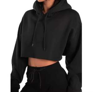 Sweat à capuche élégant et surdimensionné pour femmes Streetwear élégant OEM impression personnalisée de l'usine saison d'hiver à capuche col avant - Product Image 2