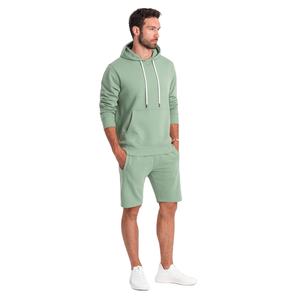<b>Men</b> Gym Summer Hoodie and <b>Shorts</b> Set Breathable Lightweight Workout Wear Custom OEM Private Label Factory Manufacturer - Product Image 1