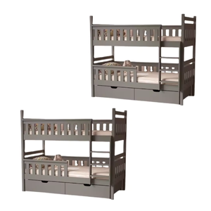 Lit pour enfants en bois massif de qualité Lit superposé en bois pour meubles de chambre à coucher Fabrication écologique avec tiroirs en Indonésie - Product Image 3
