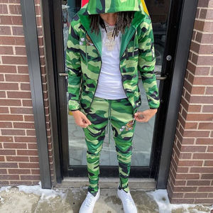 2024 ensemble de jogging personnalisé homme coupe-vent imperméable veste en polyester à capuche veste légère ensembles de survêtement en nylon pour hommes - Product Image 4