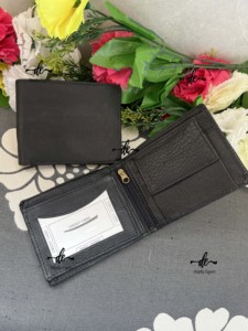 Cartera de cuero genuino para hombre, tarjetero de gran oferta de cuero auténtico, diseñador de lujo, Color marrón, regalo en efectivo para él - Product Image 6