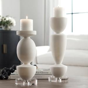 Hermosos soportes de pilar de piedra de mármol blanco hechos a mano, última tendencia, mesa decorativa con acento para Bodas de Pascua, decoración del hogar - Product Image 5