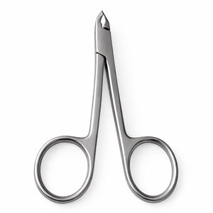 Professional Stainless Steel Curved <b>Cuticle</b> Scissors Nail <b>Trimmer</b> Precision Manicure Pedicure Nail Care Tool for Finger Use - Product Image 1