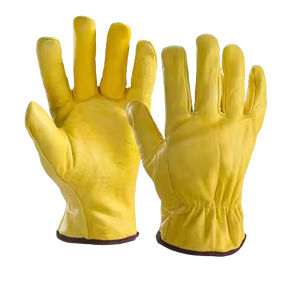 Guantes de conductor de cuero de grano de oveja de alta resistencia Guantes DE SEGURIDAD antiestáticos de calor suave cómodos para brazo de mano de jardinería personal - Product Image 2