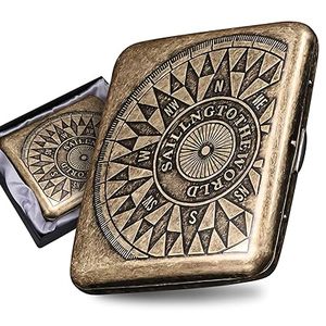 Hiện Đại Đồng thau kim loại tay khắc thiết kế thuốc lá trường hợp hộp lưu trữ tùy chỉnh màu sắc logo bền Trắng royals csc75 món quà tốt nhất - Product Image 4