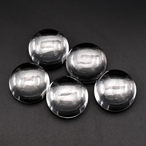 7X7MM AAA พลอยบุษราคัมสีขาวตามธรรมชาติแบบกลมทรงหลังแบนกึ่งมีค่าหลวมเครื่องประดับทำขายส่งมาก - Product Image 5