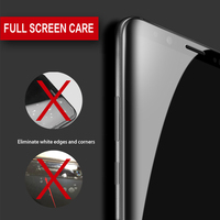 Protection d'écran en verre trempé 2.5D ultra-fin 0,3 mm, couverture intégrale, dureté 9H, membrane incassable transparente, installation facile