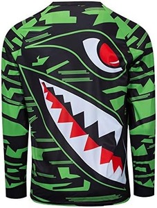 Camiseta de manga completa de Motocross con ajuste Atlético hecho a medida, camisetas de Motocross todoterreno ATV - Product Image 2