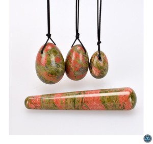Ensemble d'exercices de Kegel de qualité supérieure Gemstone Yoni Egg Wand Muscles du plancher pelvien de la femme Renforcement de l'artisanat en pierre semi-précieuse - Product Image 2