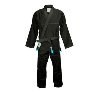 Unisex BJJ Gi Suit Pakistan Made 100% algodón negro Judo Karate uniforme Durable secado rápido conjuntos de entrenamiento con bolsa personalizada - Product Image 1