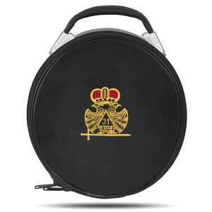 Casquette maçonnique étui à capuchon couronne de qualité supérieure Double aigle noir Machine broderie maçonnique étui à capuchon - Product Image 1