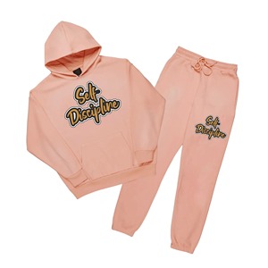 Wholesale Price Custom Colors Chenille Patches Pullover Tracksuit Long Sleeve <b>Slim</b> <b>Fit</b> Sports Wear <b>Joggers</b> & Tracksuit Sets - Product Image 3
