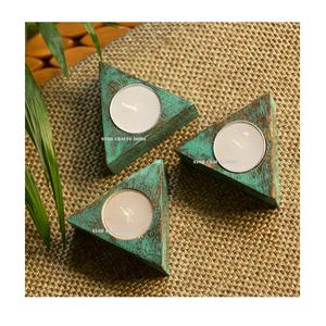 Customizable Wooden Small & Medium Size Candle Stand Best Price Hot Sale Wood Product Natural Color <b>Christmas</b> Candle Holder - Product Image 1