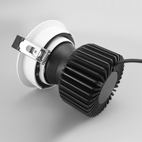 GISIH 30W COB Downlight encastré en aluminium moderne réglable à LED avec CCT 3000-6000K et angle de faisceau 15/25/36 pour éclairage commercial