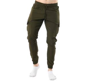 Pantalones Cargo Jogger informales para hombre, cintura alta con bolsillos, pantalones ligeros para hombre, 100% poliéster, punto de peso medio - Product Image 4