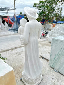 รูปปั้นที่กำหนดเองกลางแจ้งที่ทันสมัยของผู้หญิงของเราจาก La VANG แกะสลักด้วยมือในเวียดนามพื้นผิวขัดเงาพร้อมการรับประกัน1ปี - Product Image 2