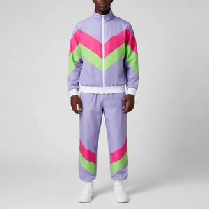 Chándal de Nailon con Rayas Fluorescentes para Hombre, Suave y Cómodo, Chaqueta Cortavientos de Nailon Personalizada de Alta Calidad, Chándal de Secado Rápido para Hombre - Product Image 3