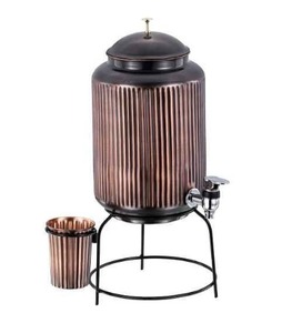 Fournisseur direct d'usine de Matka en cuivre héritage, corde antique, 5 LTR, où la tradition rencontre l'artisanat. Carafe en cuivre Heritage - Product Image 6