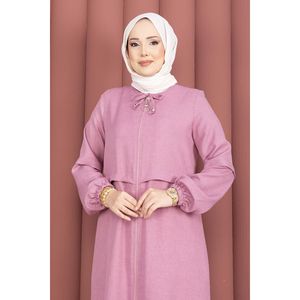 โรสพิงค์ โมเดสท์ ฟูลซิป ฮิญาบ อบายะห์ - Product Image 2