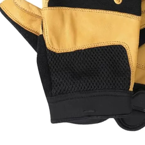 Guantes mecánicos de trabajo pesado hechos a medida para la venta al por mayor cómodos guantes mecánicos de medio dedo - Product Image 5