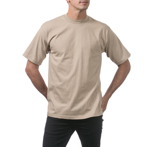 Impression personnalisée sur des T-shirts à manches courtes en coton épais pour hommes T-shirt à col rond en coton épais pour hommes - Product Image 3