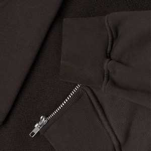 Sweat-shirt à capuche unisexe grande taille, brodé, à épaules tombantes, surdimensionné, en molleton français, à fermeture éclair, 100% coton, haute qualité - Product Image 4