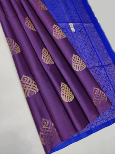 FABZONE Nylon Silk Kanchivaram Pethani <b>Saree</b> for Women Adults Elegant Party Wear in Indian & Pakistani Style In-Stock - Product Image 5