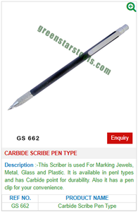 ปากกาอาลักษณ์คาร์ไบด์ประเภท GS เครื่องมือเครื่องประดับ662สำหรับเครื่องมืออัญมณี - Product Image 2