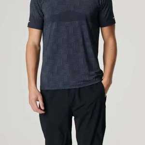 Camiseta Deportiva Transpirable para Hombre, Cómoda, Elástica, para Uso Diario, Cuello Redondo, Tejida - Product Image 4