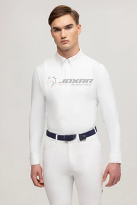 Camisas de espectáculo de equitación para mujer, tops ecuestres cómodos para eventos, ropa de rendimiento elástica transpirable, nuevo diseño - Product Image 2