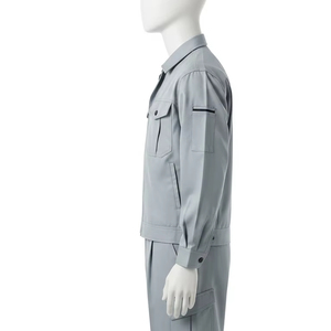 ชุดเครื่องแบบผ้าฝ้ายระบายอากาศได้ดีผ้านุ่มน้ำหนักเบาทนทานสำหรับคนงานก่อสร้างในโรงงานซ่อมบำรุง - Product Image 3