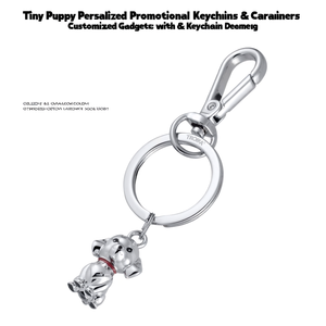 Portachiavi e Moschettoni Promozionali Personalizzati a Forma di Cucciolo, Gadget Personalizzati con Design Portachiavi - Product Image 2