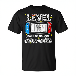 Camiseta 101 Días de Escuela, 100 Días, Control de Juego Desbloqueado, Producto Promocional - Product Image 2