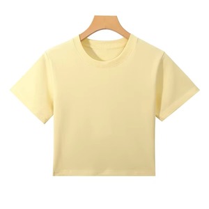 T-shirt vierge en coton biologique pour enfants 100% T-shirts pour enfants unis en coton T-shirts pour enfants vierges avec logo personnalisé pour garçons et filles - Product Image 2