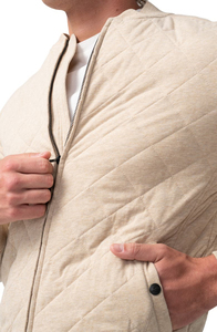 Chaqueta Bomber Clásica de Invierno para Hombre con Cuello Alto, Chaqueta Larga de Punto de Nailon/Poliéster de Alta Calidad - Product Image 3