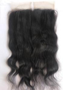 Wholesale 20\" Natural Wavy Brazilian Virgin <b>Human</b> <b>Hair</b> <b>Extensions</b> Cuticle Aligned 6x6 Transparent Lace Wave Wefted Bundle DHL - Product Image 2