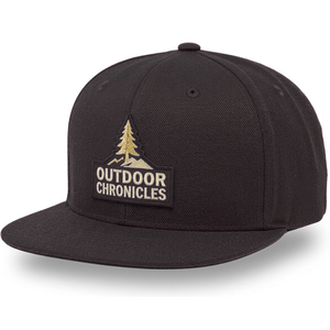Casquette de baseball en toile à 6 panneaux à visière plate, avec logo brodé personnalisé, fabriquée au Vietnam, vert forêt, pour le cyclisme, la pêche et le sport - Product Image 3