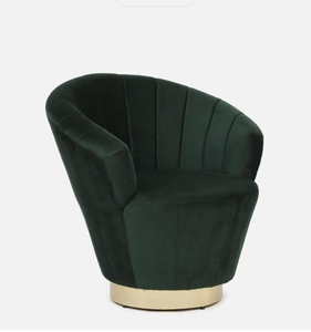 Meubles tournants de tissu d'application d'hôtel de sofa de velours bleu - Product Image 3