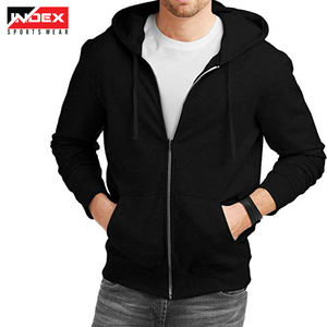 Fabricants OEM Logo personnalisé Sweat-shirt à capuche en éponge française zippé Sweat-shirt à fermeture éclair en coton 100% de haute qualité pour hommes - Product Image 3