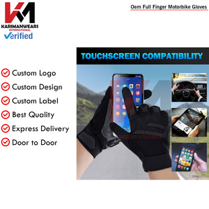 Gants de moto à doigts complets, anti-impact, protection des jointures, légers et respirants pour motards - Product Image 5