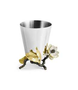 2026 Shiny Nautical Iron Flower Vase Ideal for Coastal Homes Adds Ocean Charm to Living Room <b>Shelf</b> Tabletop or Mantel Display - Product Image 1