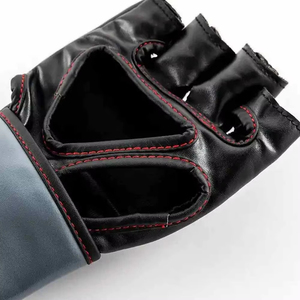 Premium Quality PU Leather MMA <b>Gloves</b> High Quality <b>Moisture</b> Wicking Breathable Half Finger Adult Unisex Boxing Training Closure - Product Image 6