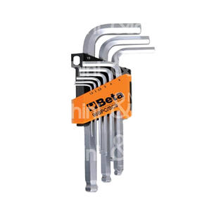 ENSEMBLE DE 9 PIÈCES. CLÉS À HEXAGONE MÂLE COURBÉ AVEC BOULE BÊTA ART. BPC/SC9 Tailles: 1.5-2-2.5-3 4-5-6-8-10mm - Product Image 1