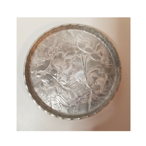 Sous-verre en acier personnalisé gravé au laser logo métal aluminium argent couleur sous-verre pour tasse - Product Image 6