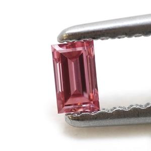 IGI 1.37 ct Baguette Cut FV Pk Fantaisie Vivid Pink Lab Grown Diamond Loose CVD Diamond For Love Baguette Cut Diamond Ring - Product Image 1