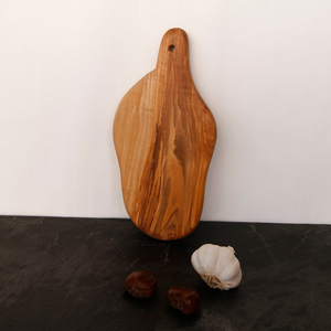 Planche à découper en bois dur naturel avec finition alimentaire |   Planche à découper en bois durable pour la cuisine quotidienne et la préparation des aliments - Product Image 4