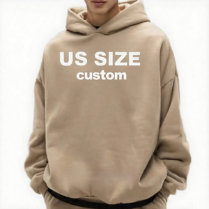 Sudadera Unisex Extra Grande de Felpa, 350 Gramos, Hombros Caídos, Color Liso, Estética Minimalista, para Estar en Casa, con Logotipo, 100% Algodón - Product Image 2