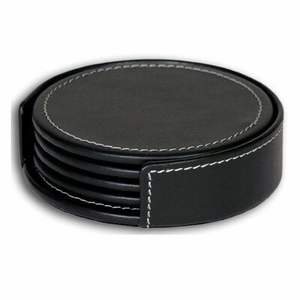 Gran oferta 2024, piedra de mármol de boda personalizada con posavasos de madera, posavasos asequibles para portavasos para bebidas, grabado de logotipo - Product Image 3