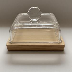 Handcrafted <b>Glass</b> Dome With Wooden Base <b>Cake</b> <b>Stand</b> Artisan Designed For Decorative Dining Interiors And Functional - Product Image 3